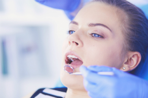 Woman in a Dental Exam